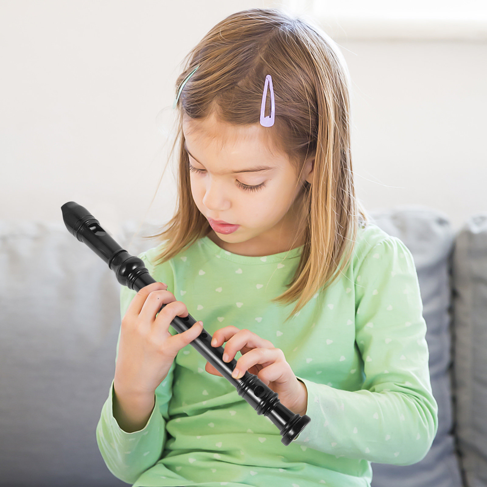 Soprano Recorder Plastic - آلة النفخ سوبرانو ريكورد 8 فتحات