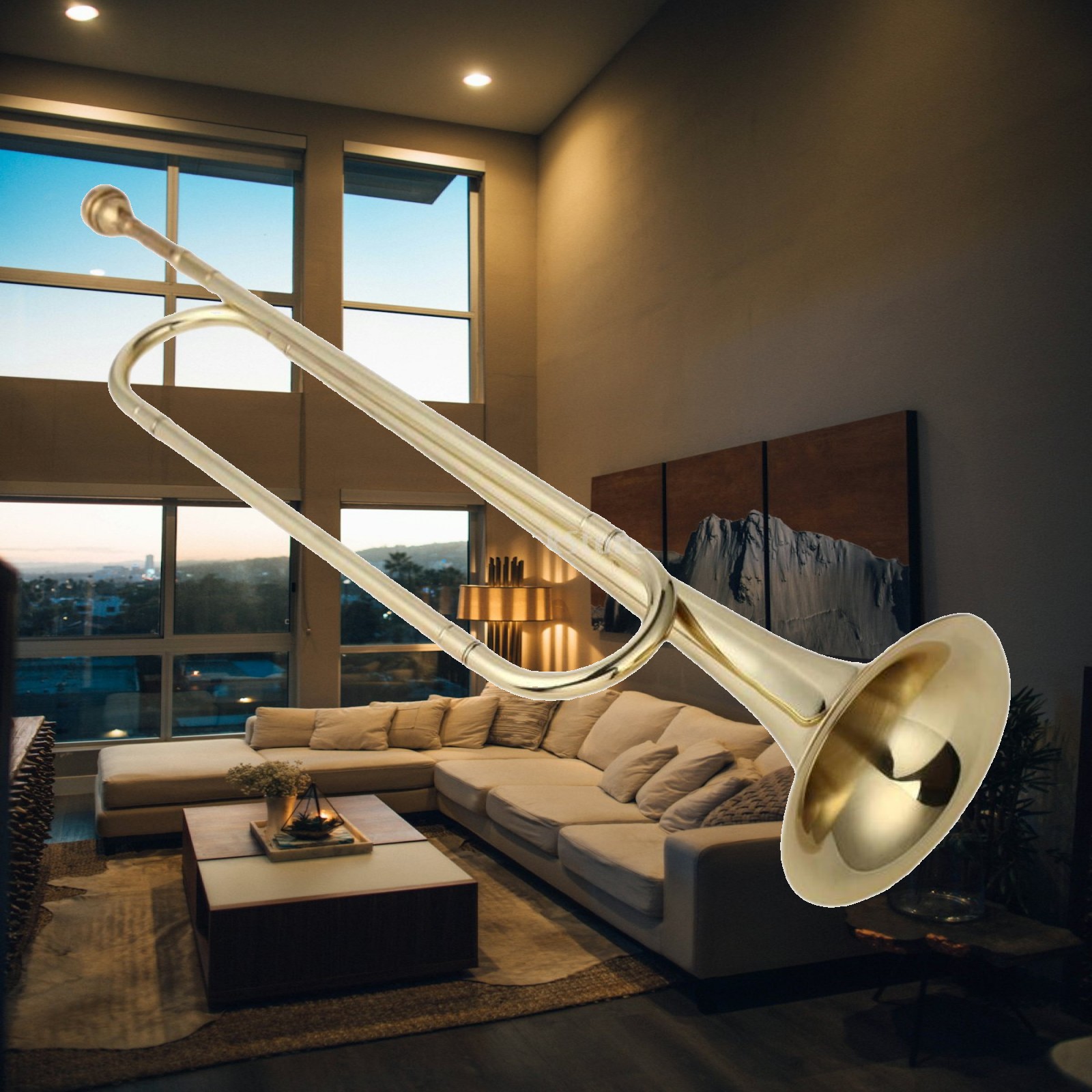 Musical Instrument Bugle - بوق بـ B Flat، بوق فرقة