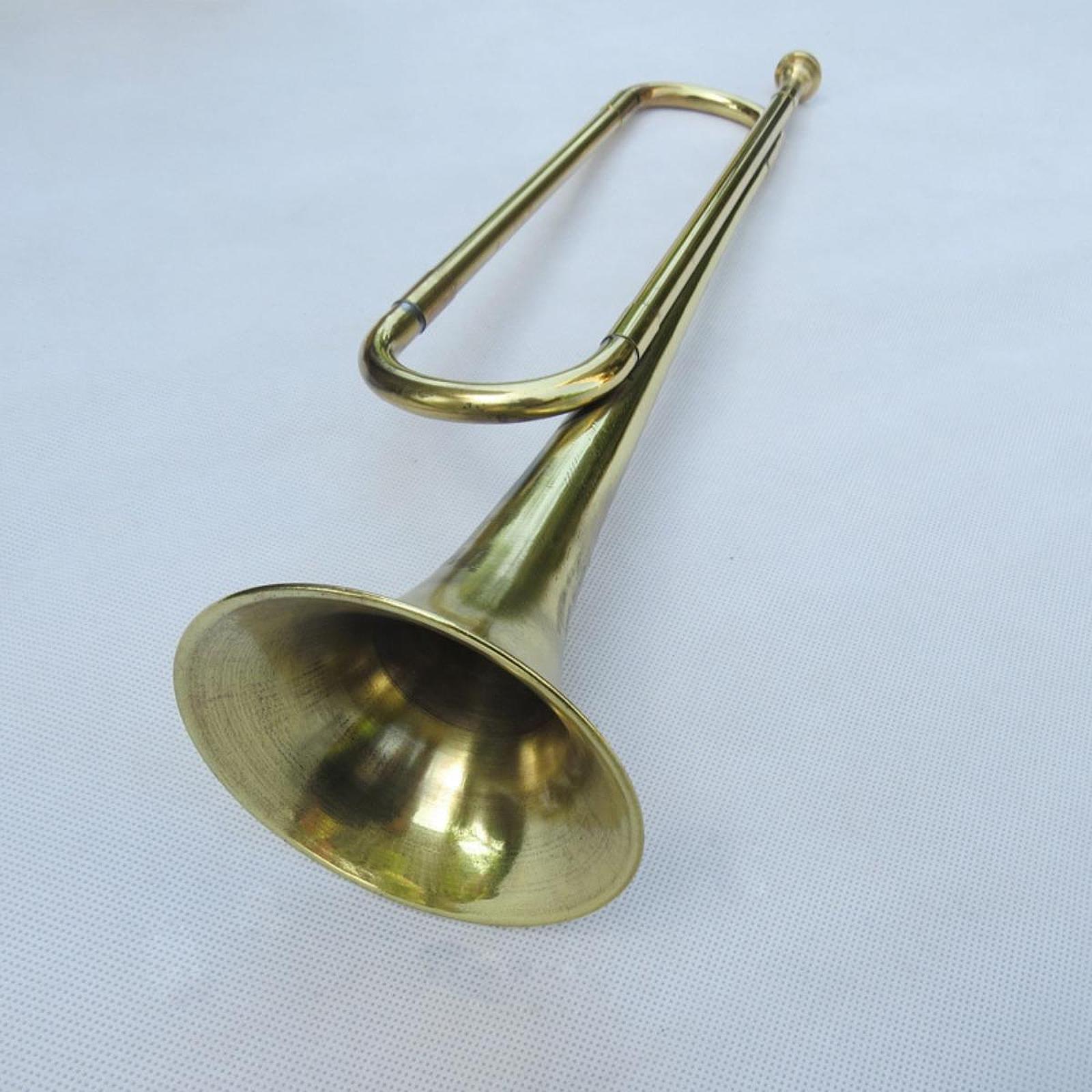 بوق نحاسي فاخر مصقول، آلة موسي - مراجعة Musical Instrument Bugle وسعره