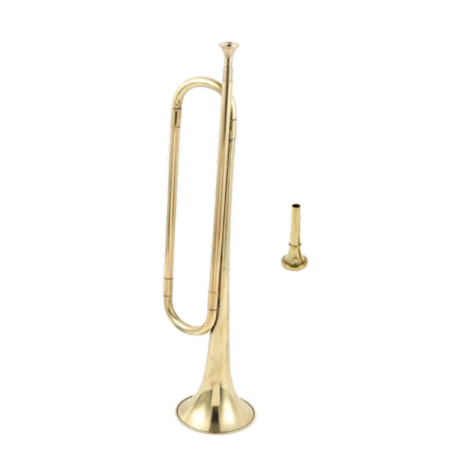 بوق نحاسي أصفر اللون سهل العزف - مراجعة Musical Instrument Bugle وسعره